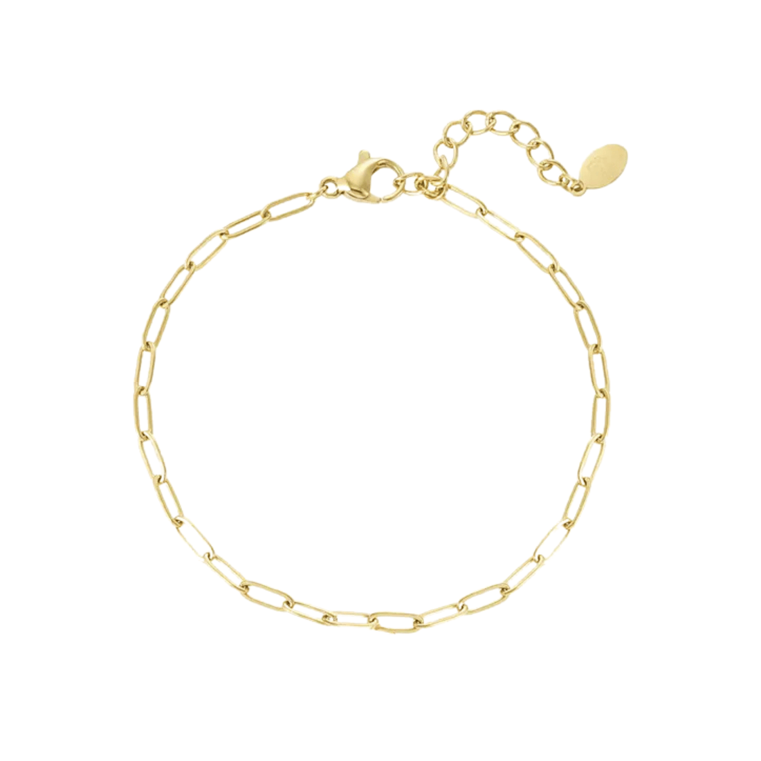 Chained bracelet stainless steel gold | Design your own