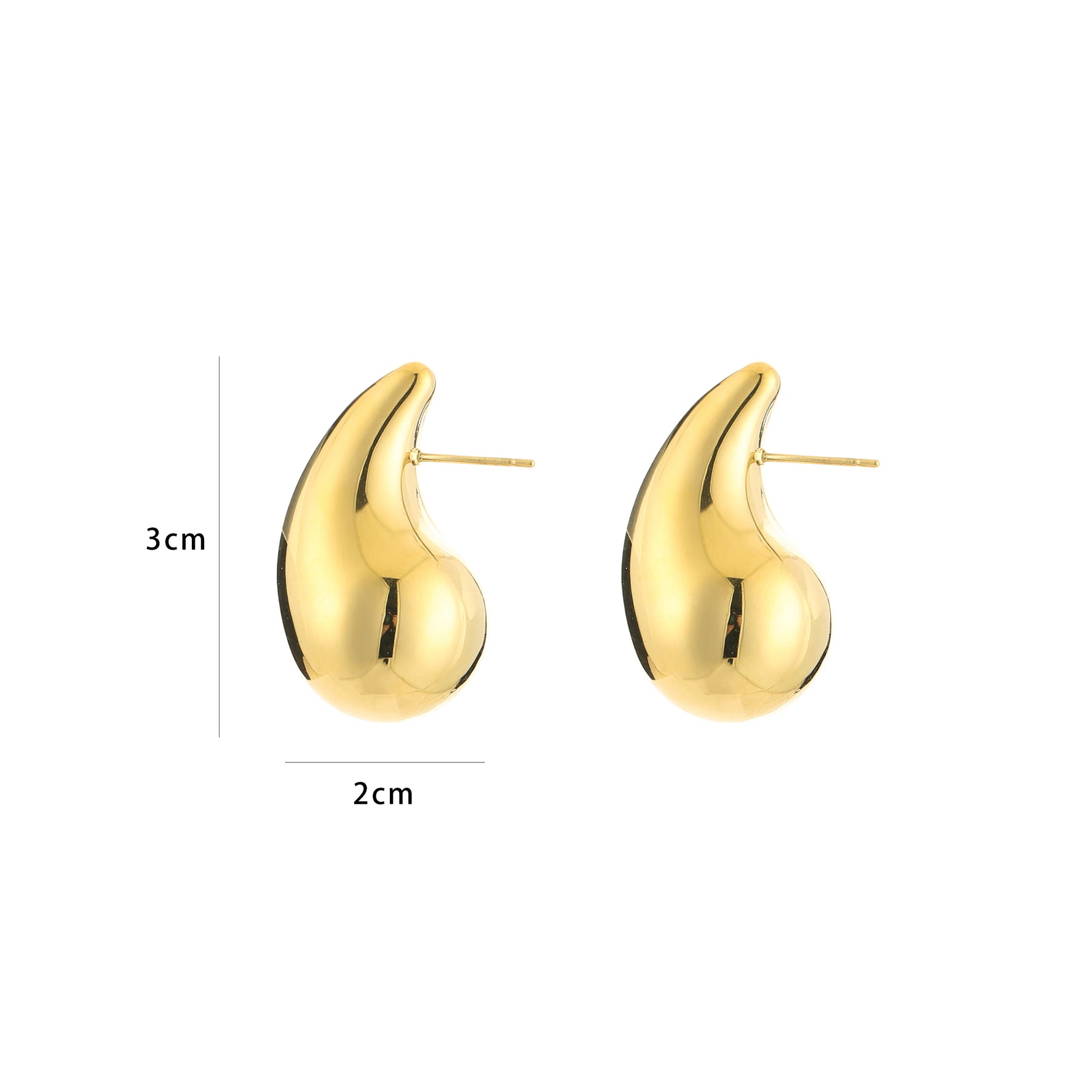 "Drop" Earrings Gold