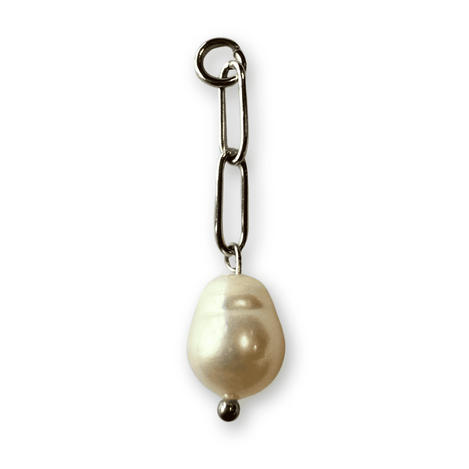 Single pearl with chain silver S