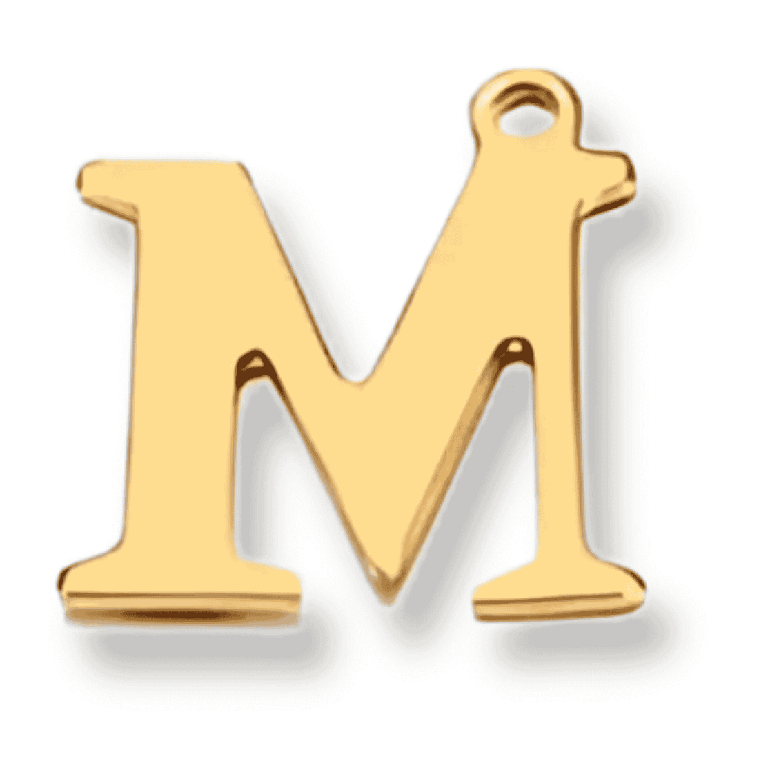 Letter charms (stainless steel)