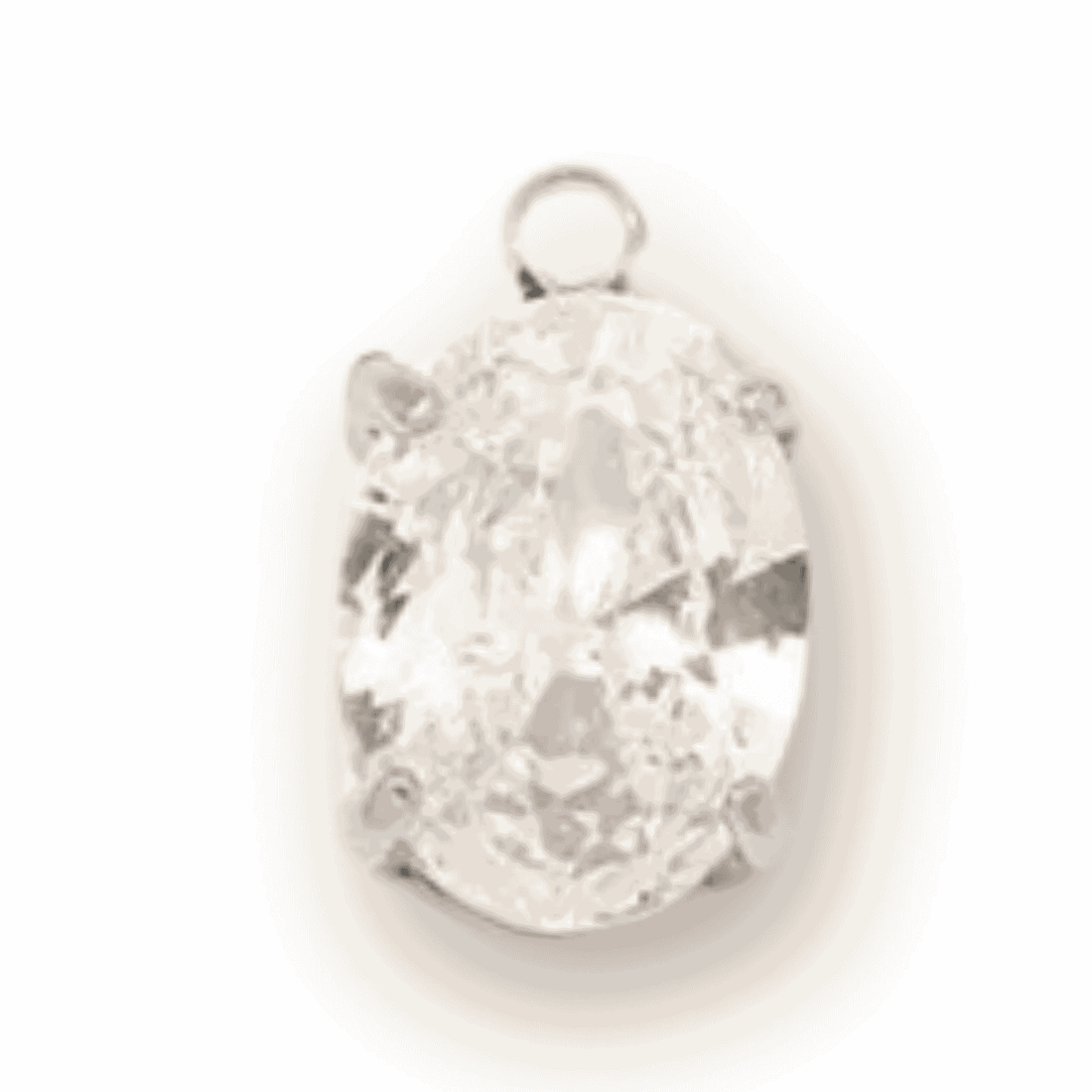 Single oval diamond