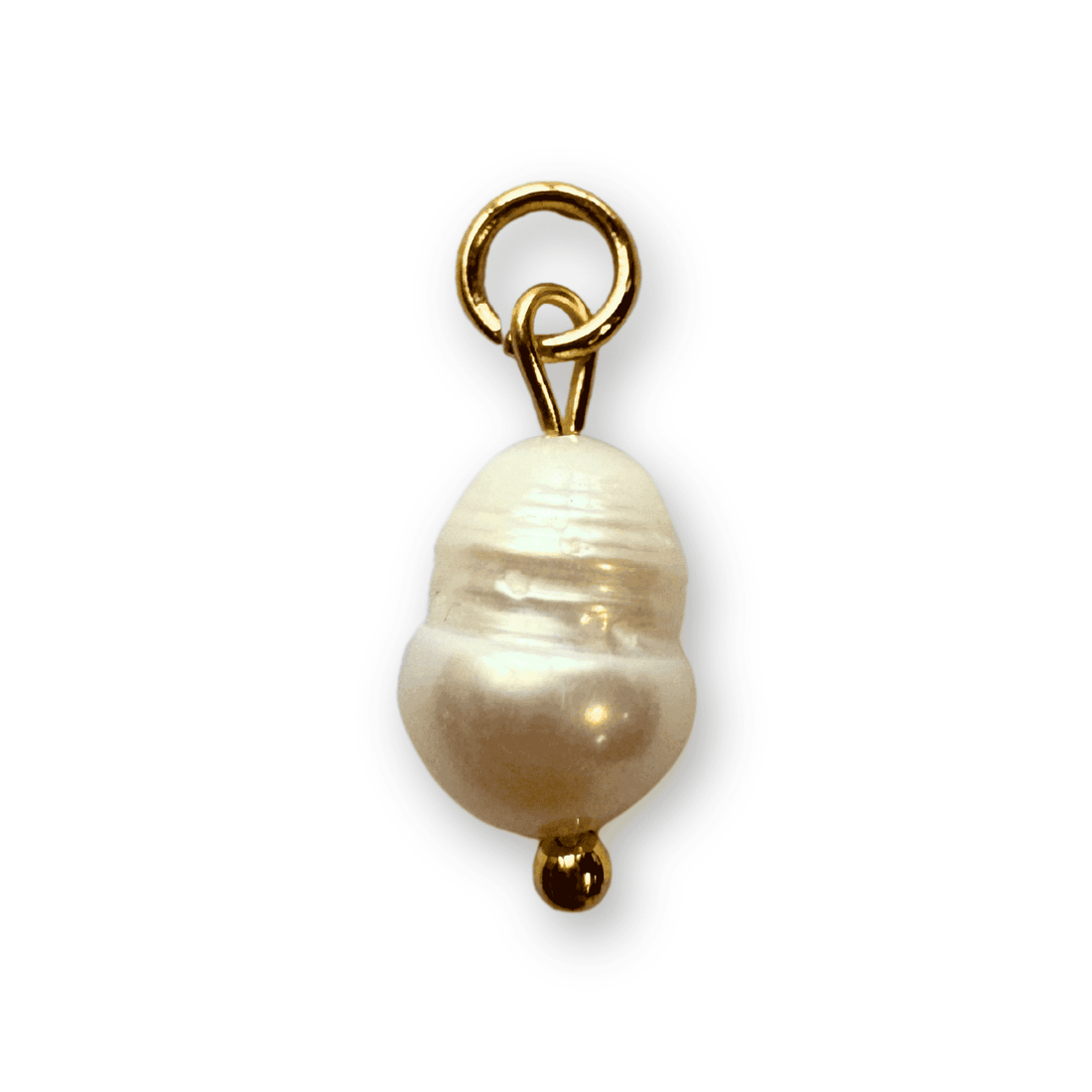 Small single pearl gold