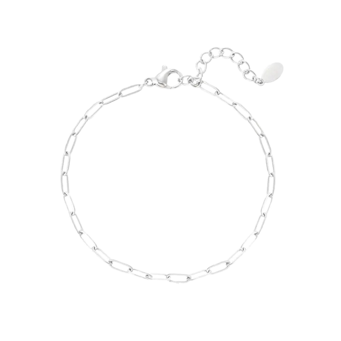 Chained bracelet stainless steel silver | Design your own